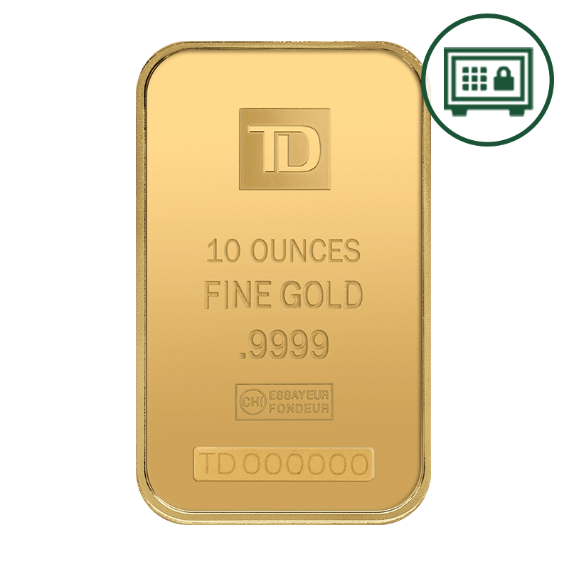 Image for 10 oz TD Gold Bar - Secure Storage from TD Precious Metals